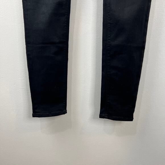 HUDSON Black 27 Denim Jeans Cotton Mid Rise Krista Super Skinny Regular Fit NEW - Picture 4 of 11